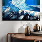 Ocean Surge Textured Wave Art on Canvas