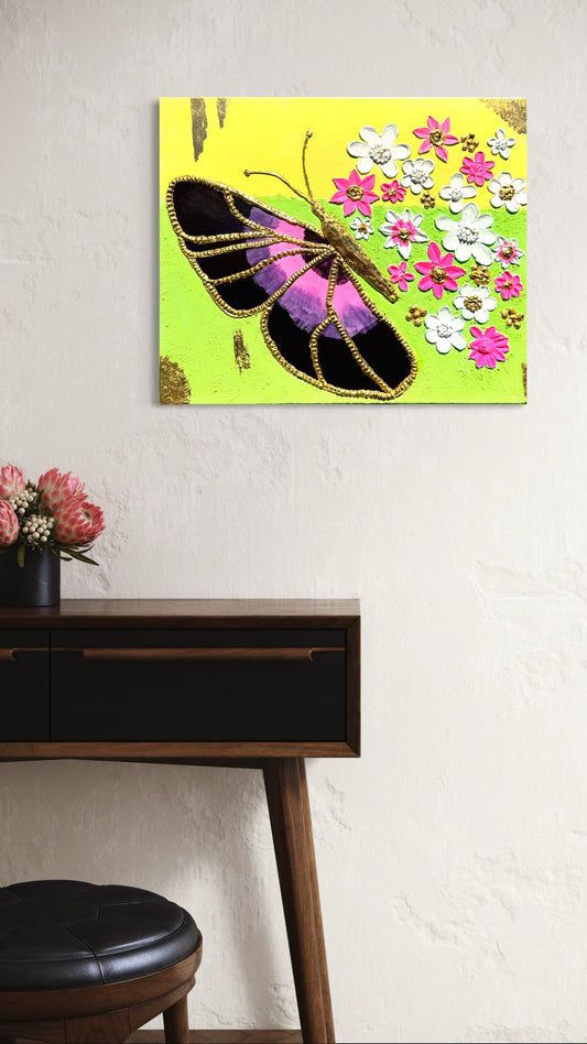 Neon Nectar - Bold Butterfly Dopamine Decor