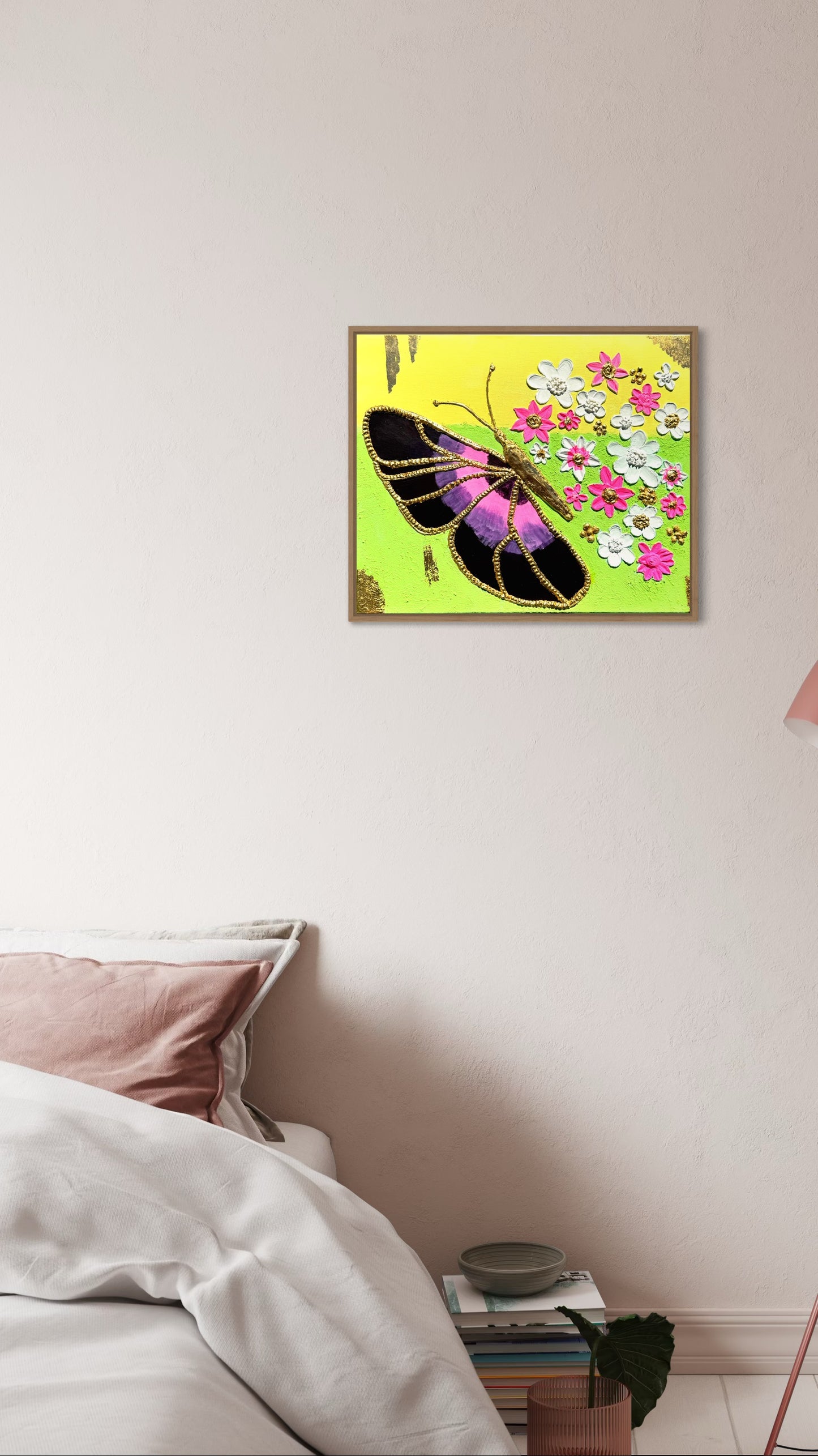 Neon Nectar - Bold Butterfly Dopamine Decor