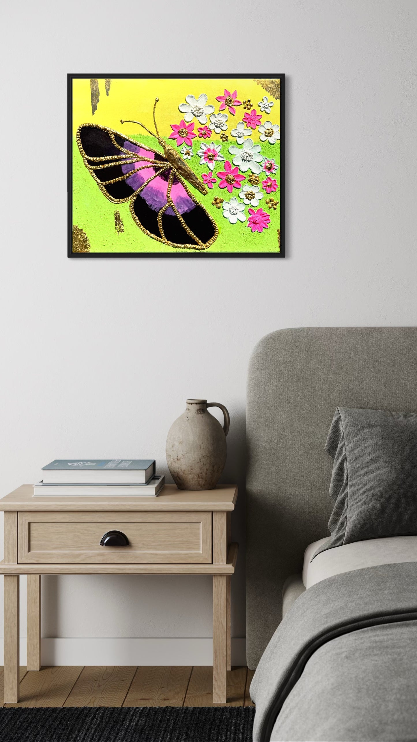 Neon Nectar - Bold Butterfly Dopamine Decor