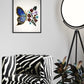 Radiant Butterfly & Bloom Textured Canvas Wall Art — Handcrafted Elegance for Your Home