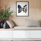 Radiant Butterfly & Bloom Textured Canvas Wall Art — Handcrafted Elegance for Your Home