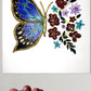 Radiant Butterfly & Bloom Textured Canvas Wall Art — Handcrafted Elegance for Your Home