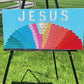 Burst of Belief – Rainbow Jesus Wall Art
